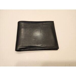 Boots'n Bags Men's Black Leather Bi-Fold Wallet 4.5x3.5 Inch